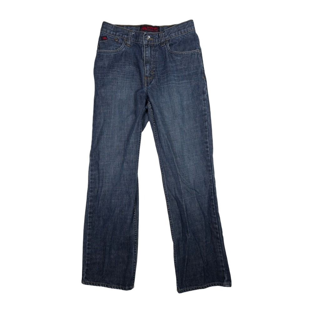 Hawk Boys Size 14 Dark Wash Denim Jeans Casual Classic Fit Everyday Blue